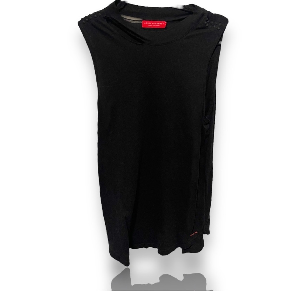 Philanthropy distressed studded top new​​​